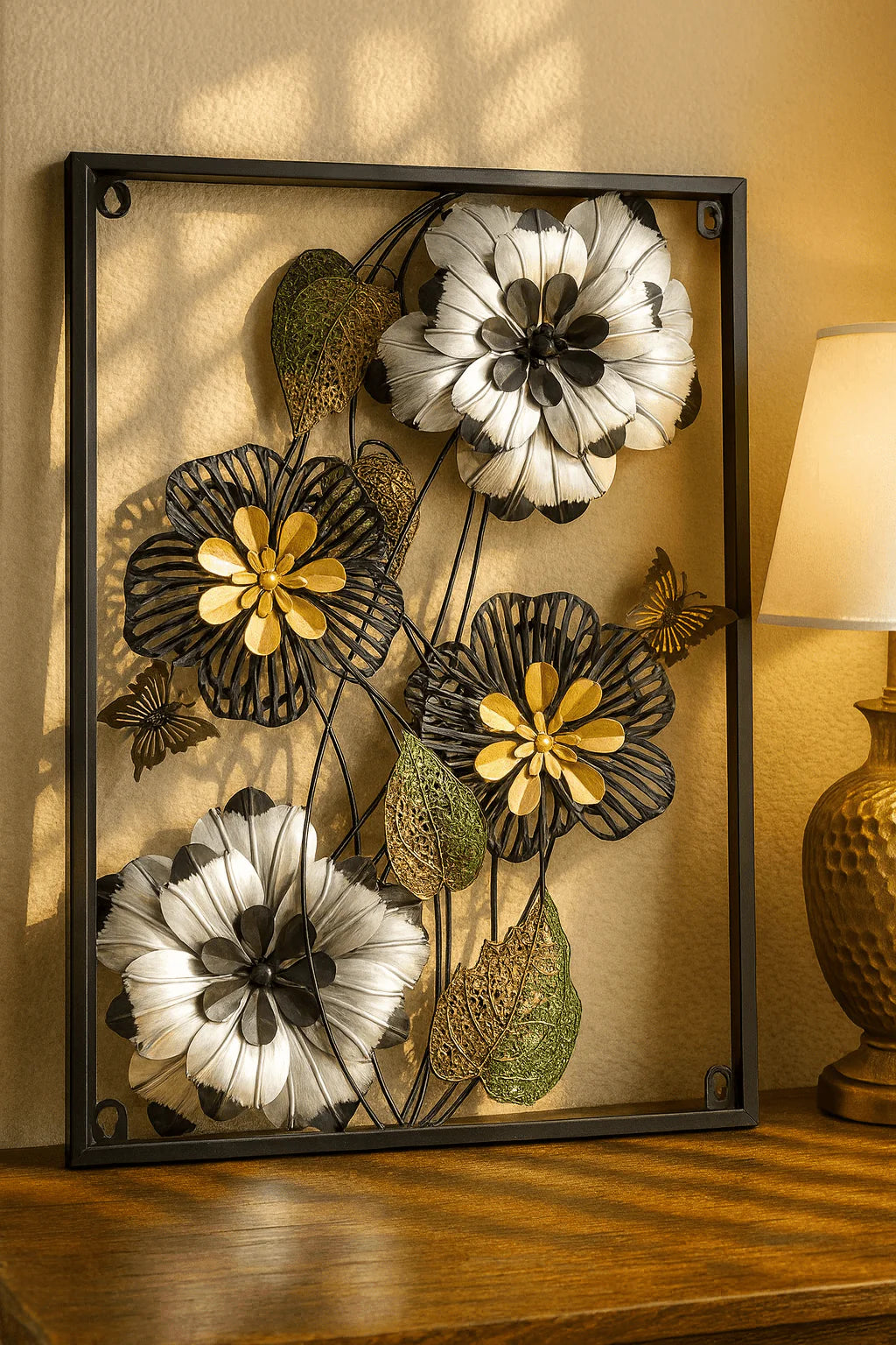 3D Metal Floral Wall Art