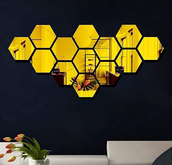 Hexagon Style Acrylic Mirror