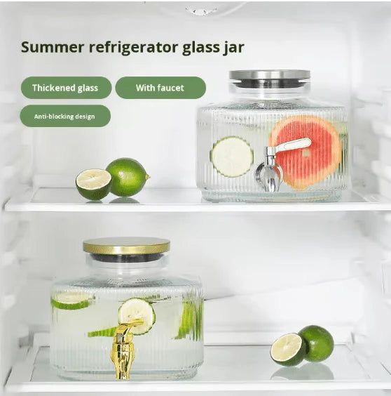 Glass Water Server with Stand